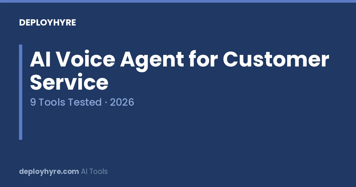 ai voice agent for customer service