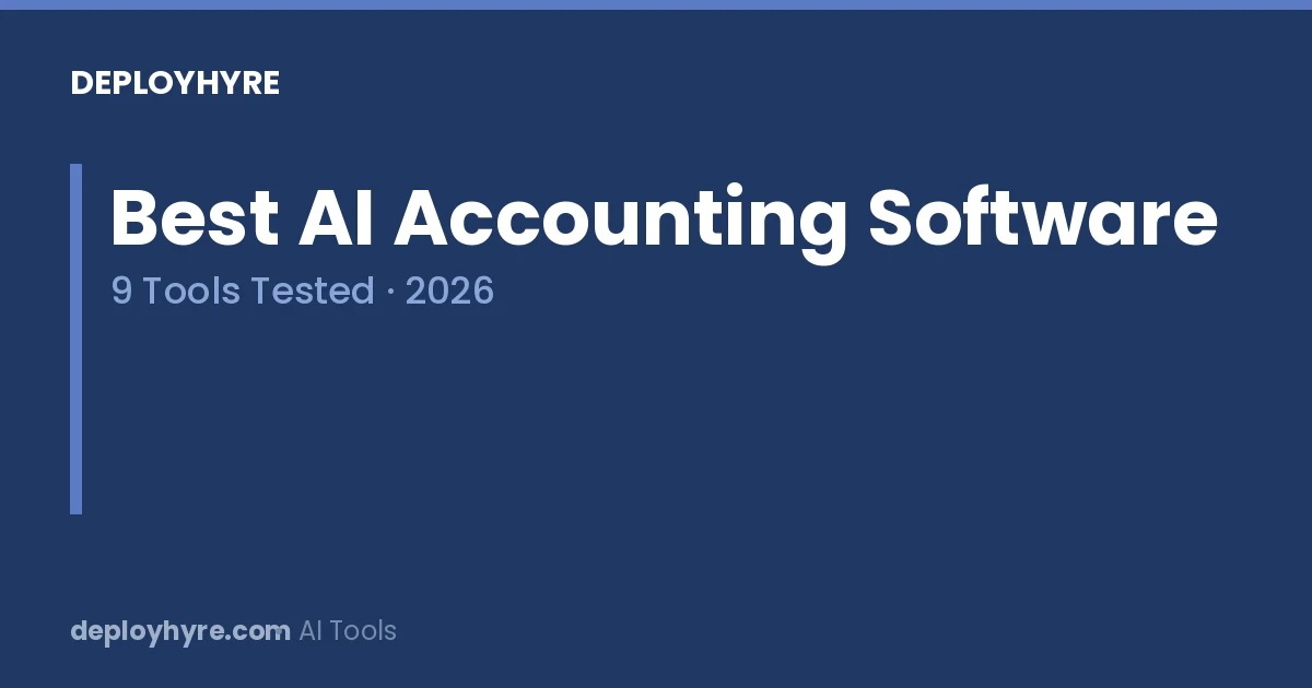 best ai accounting software