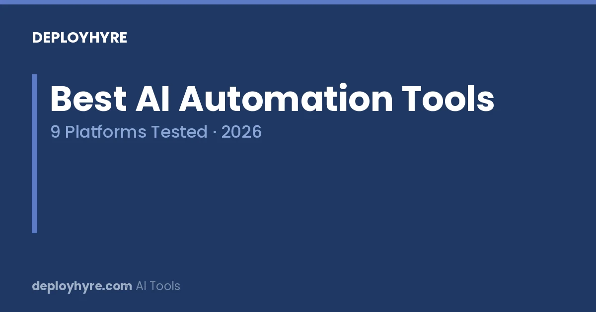 best ai automation tools