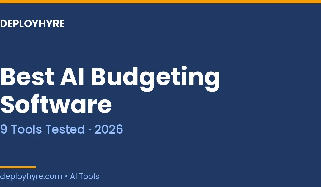 Best AI Budgeting Software in 2026: 9 Tools Tested for Smarter Financial Planning