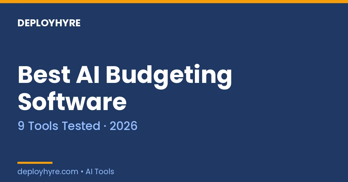 best ai budgeting software