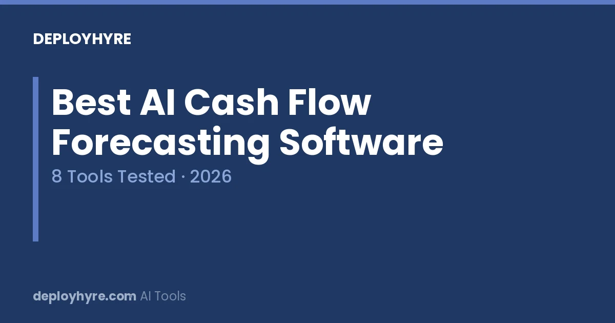 best ai cash flow forecasting software