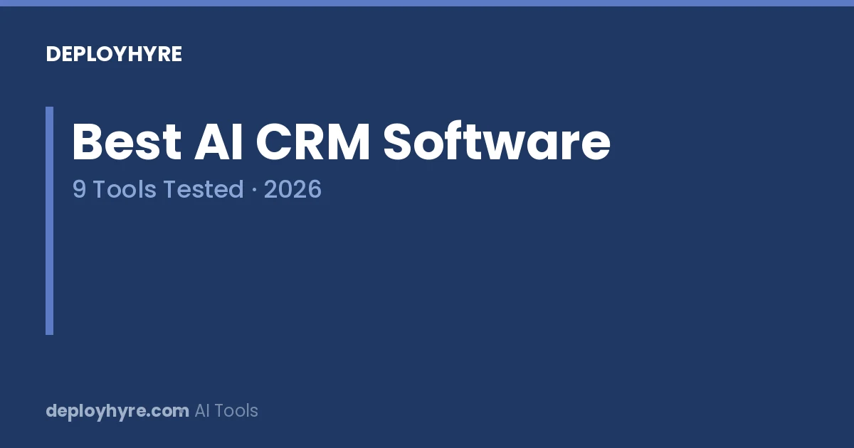 best ai crm software