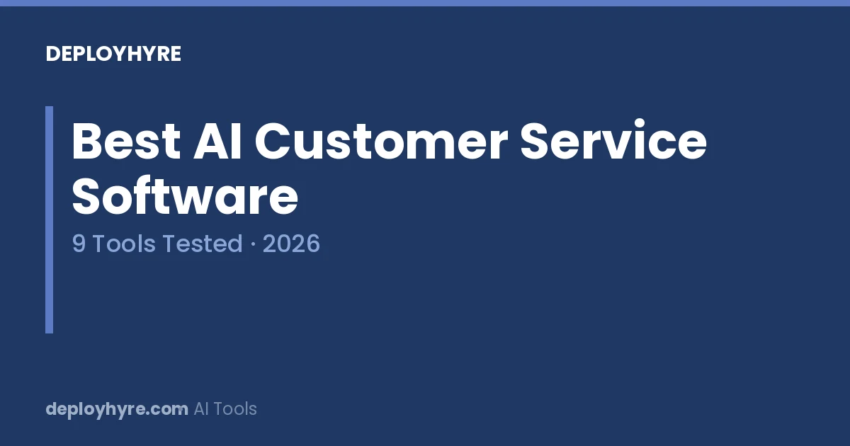 best ai customer service software