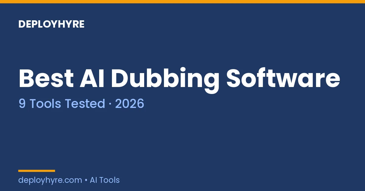 best ai dubbing software