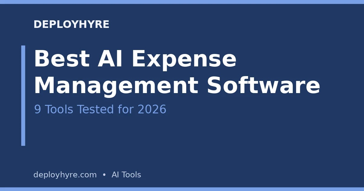 Best AI expense management software tested and compared in 2026