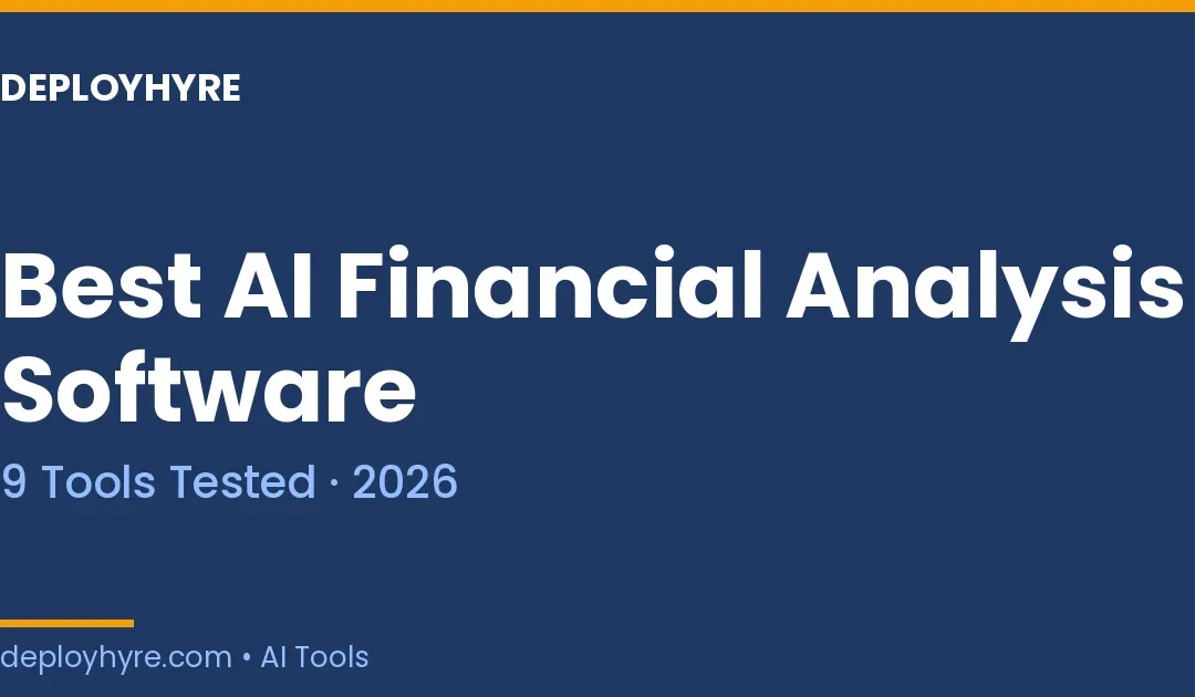 Best AI Financial Analysis Software in 2026: 9 Tools Tested for Sharper Forecasts