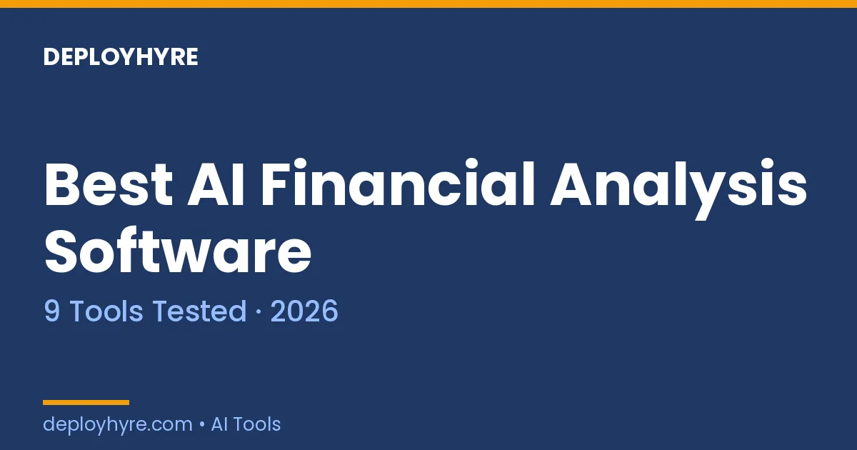 best ai financial analysis software