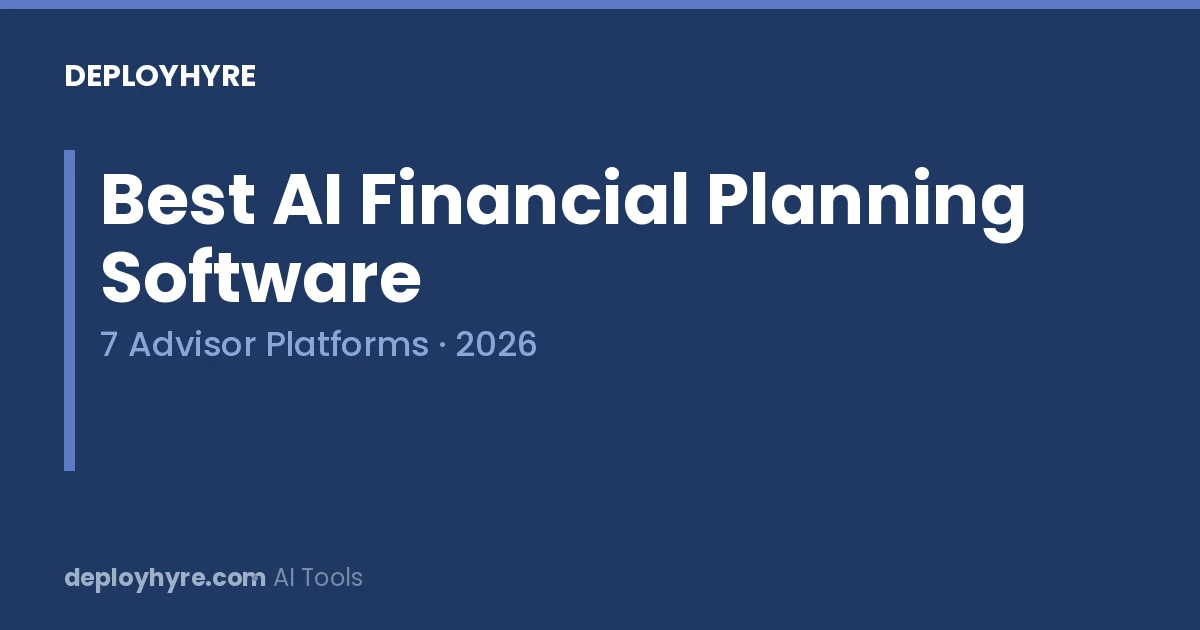best ai financial planning software