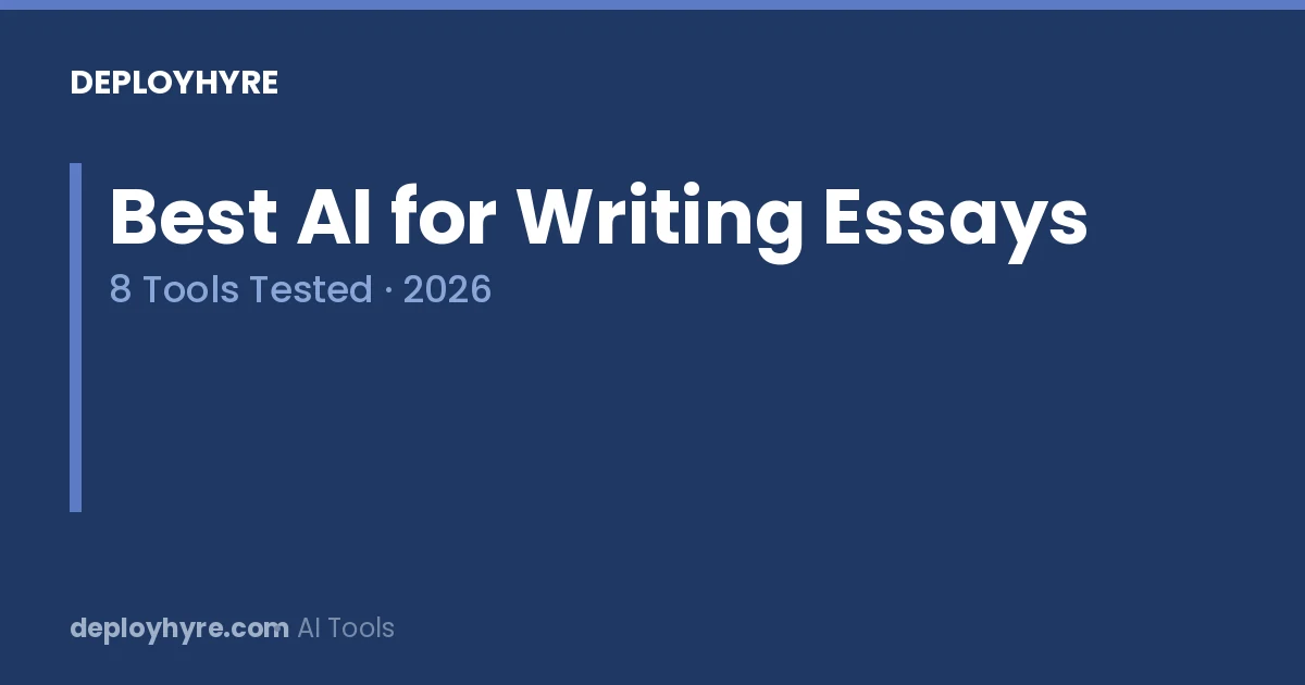 best ai for writing essays