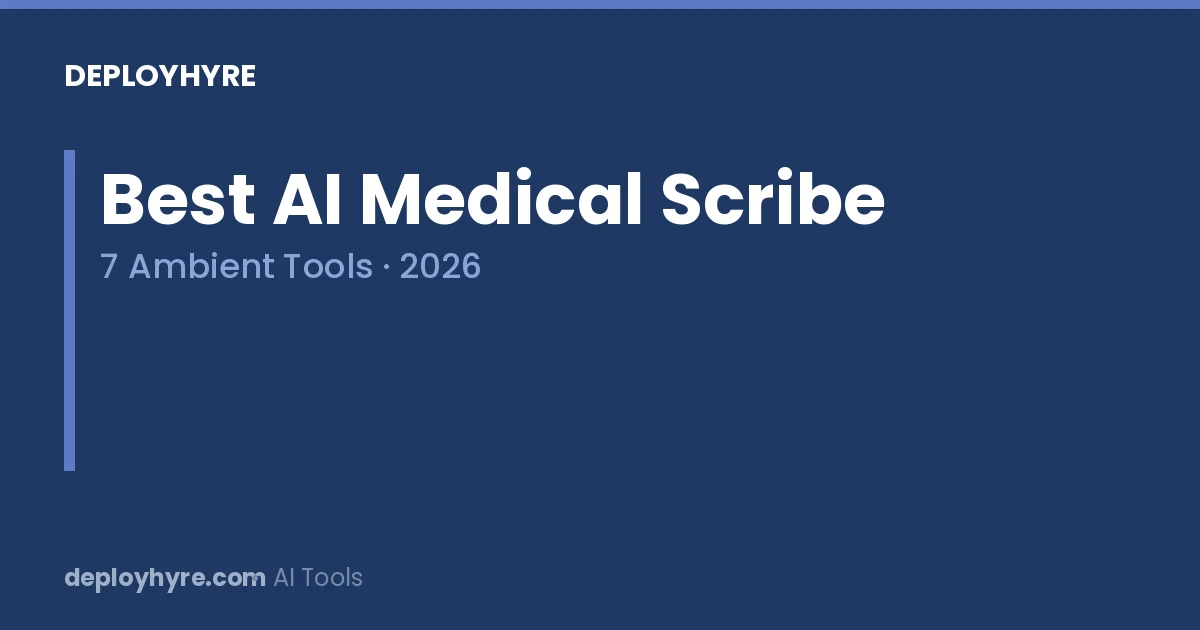 best ai medical scribe