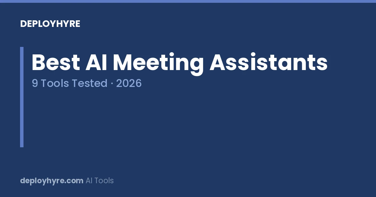 best ai meeting assistants