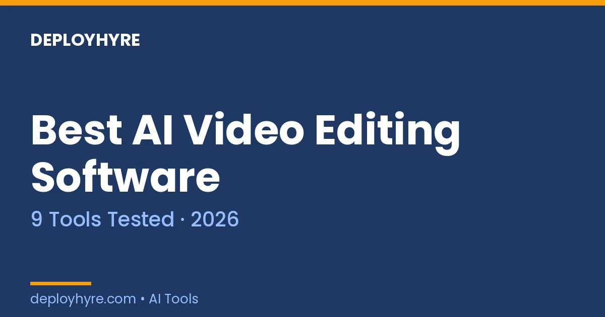 best ai video editing software