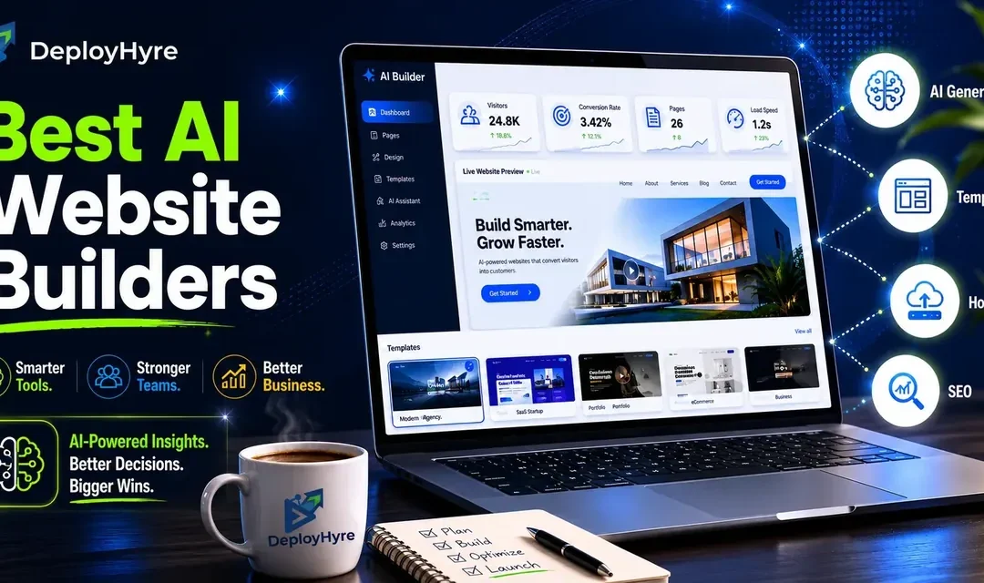 Best AI Website Builders in 2026: 9 Tools Tested to Launch a Site Fast