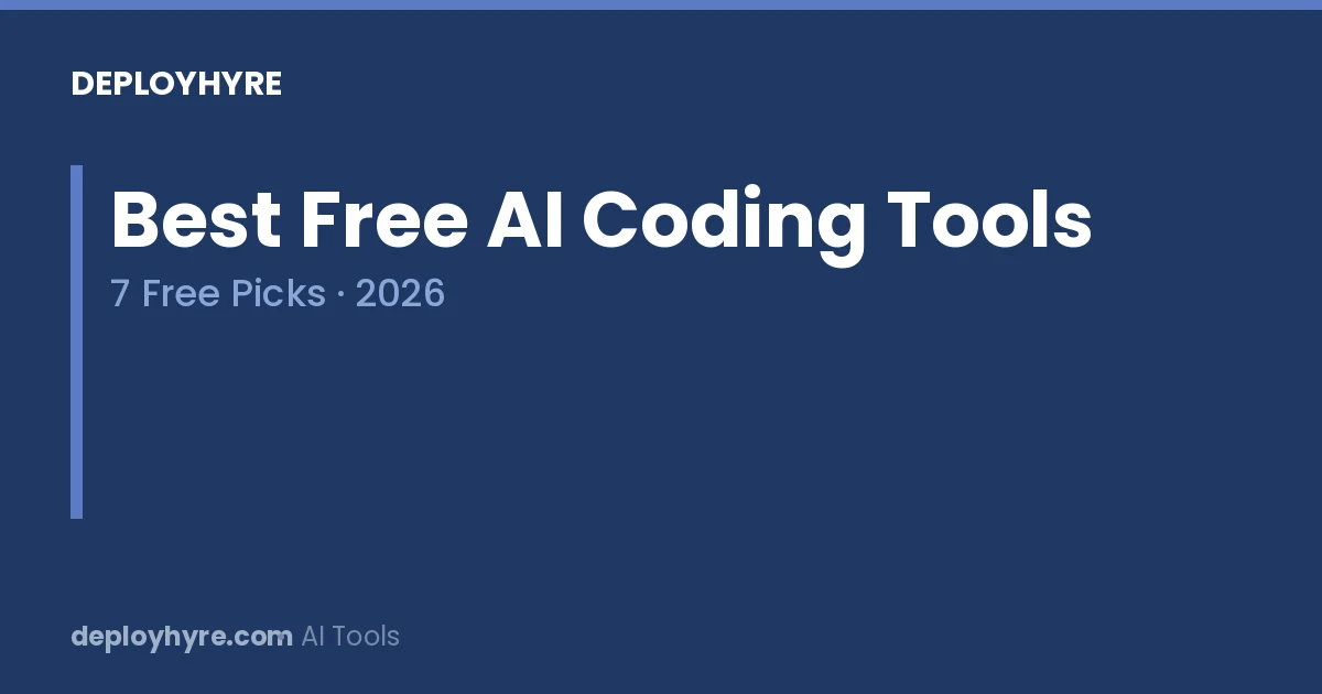 best free ai coding tools