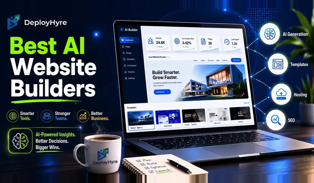 Best AI Website Builders in 2026: 9 Tools Tested to Launch a Site Fast