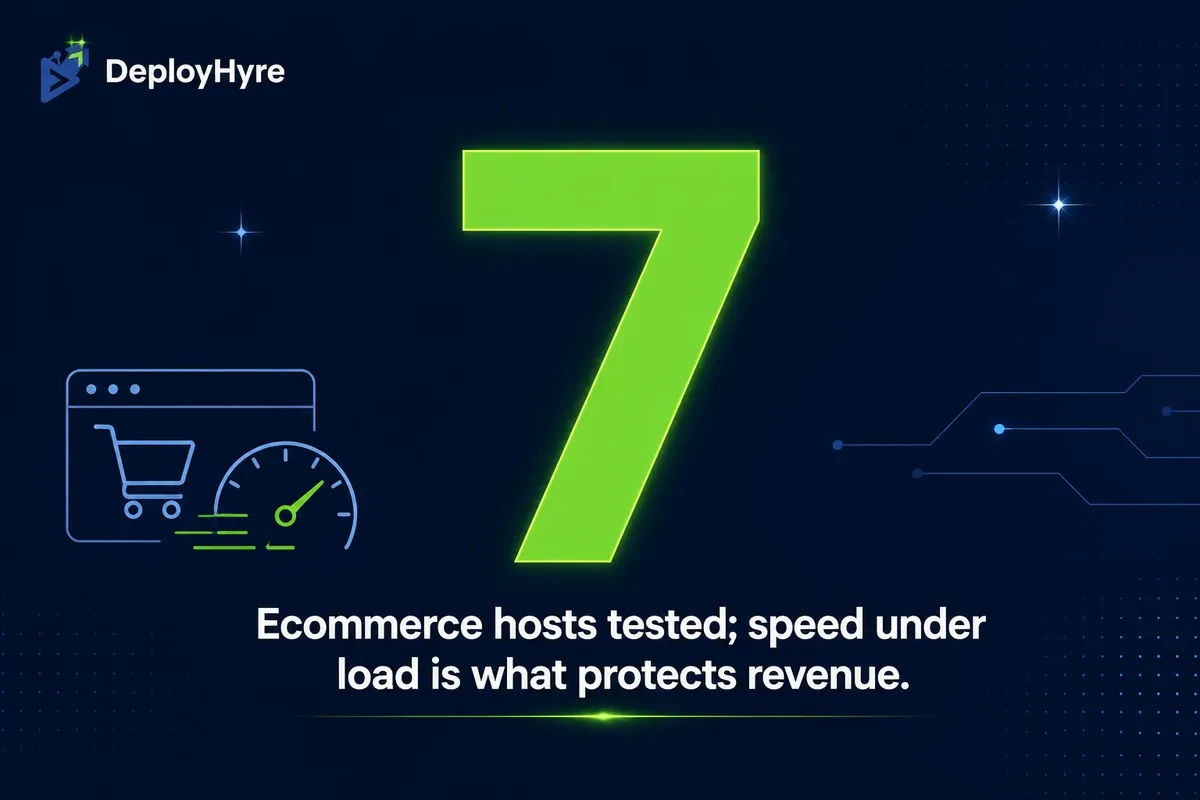 Ecommerce hosts tested statistic - DeployHyre