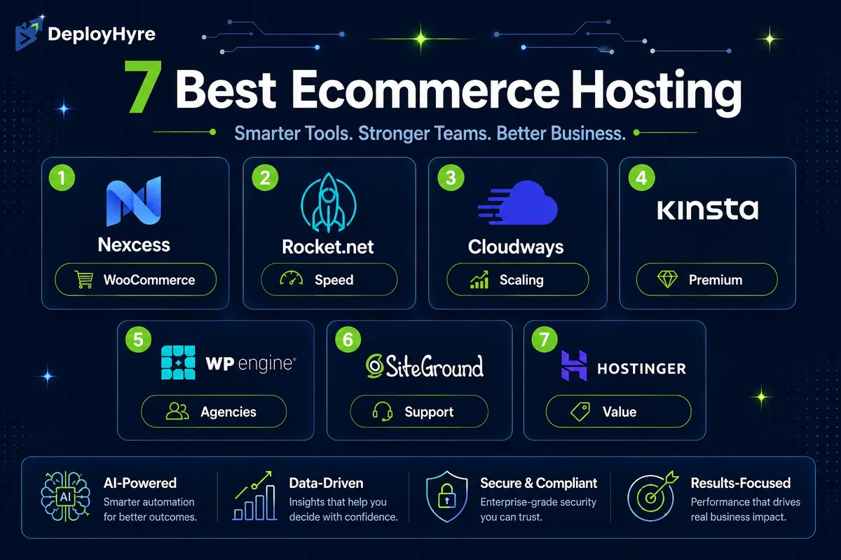 7 best ecommerce hosting providers compared - DeployHyre