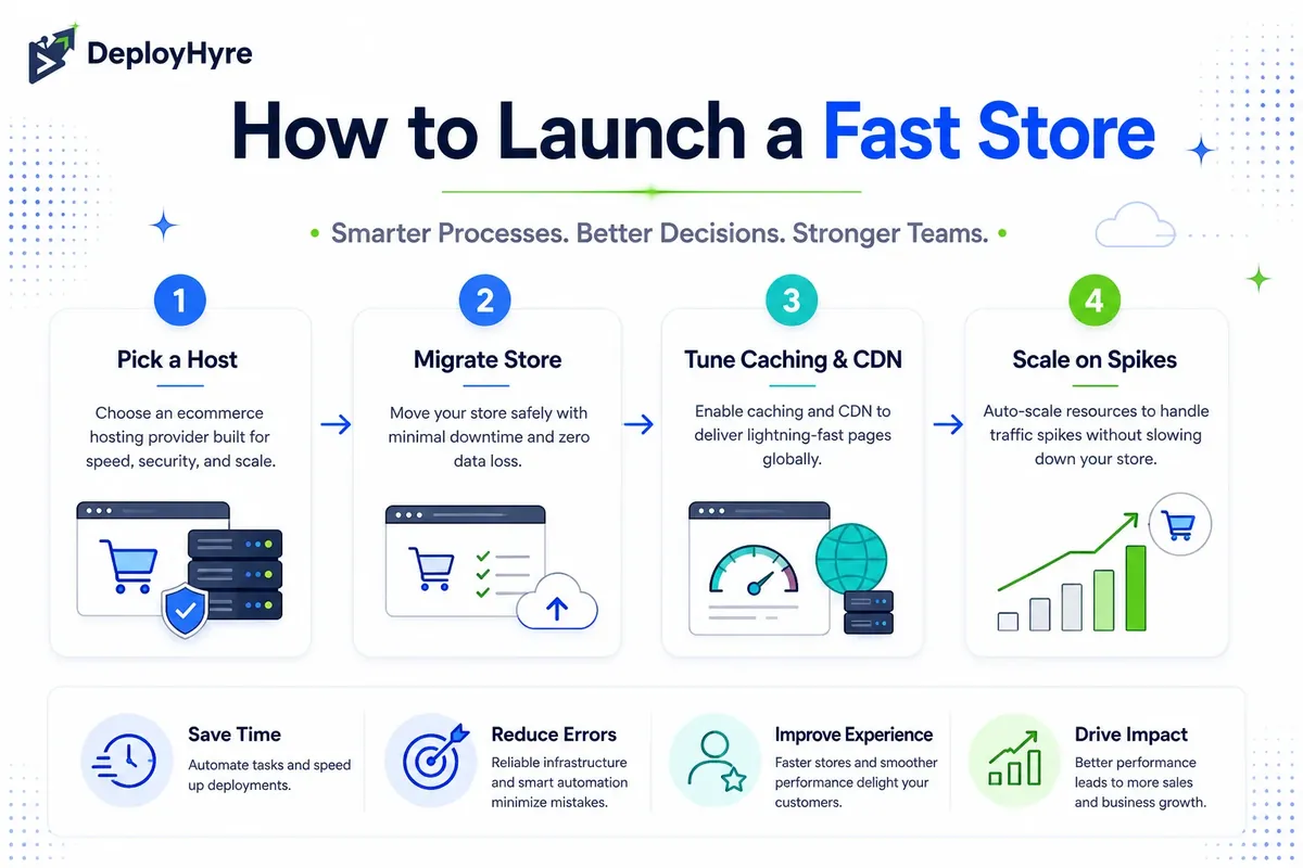 How to launch a fast store in four steps - DeployHyre