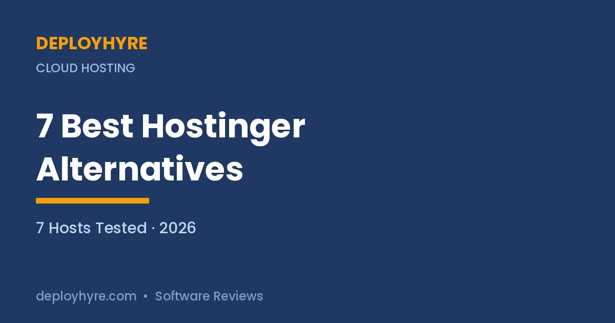 hostinger alternatives