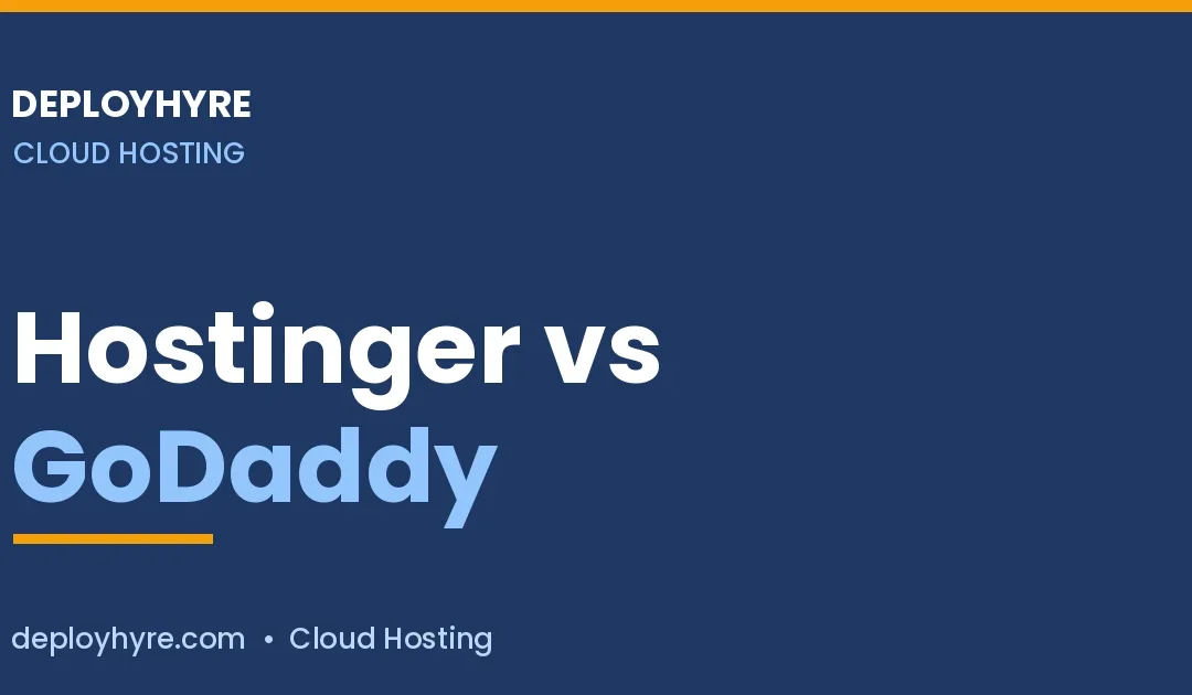 Hostinger vs GoDaddy in 2026: Which Host Wins?