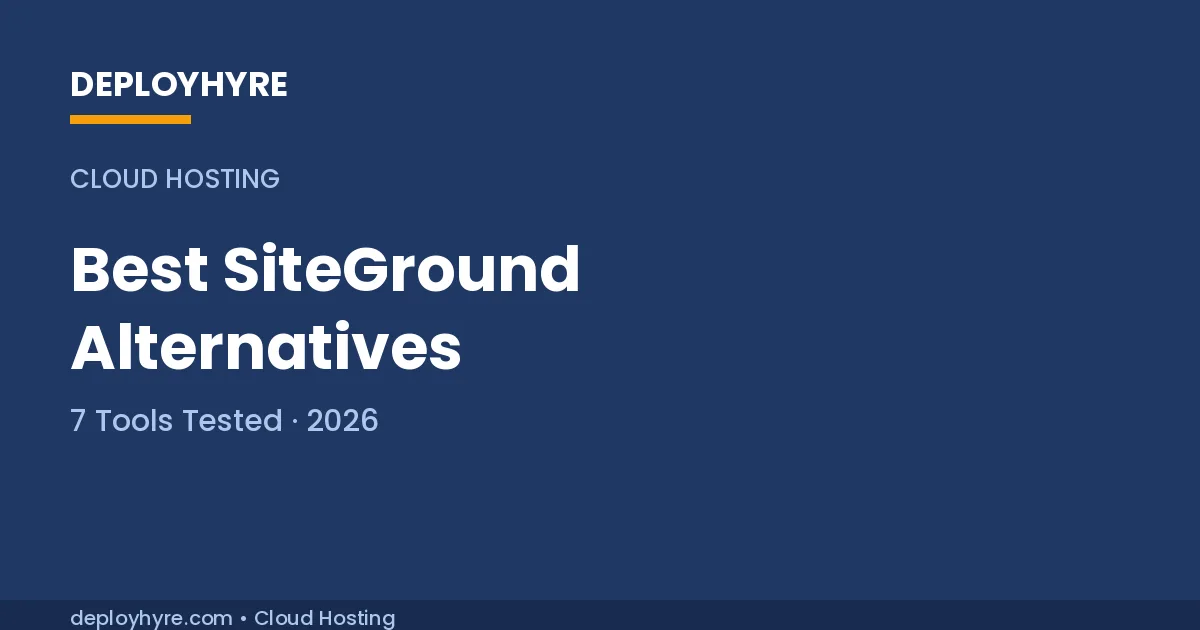 siteground alternatives