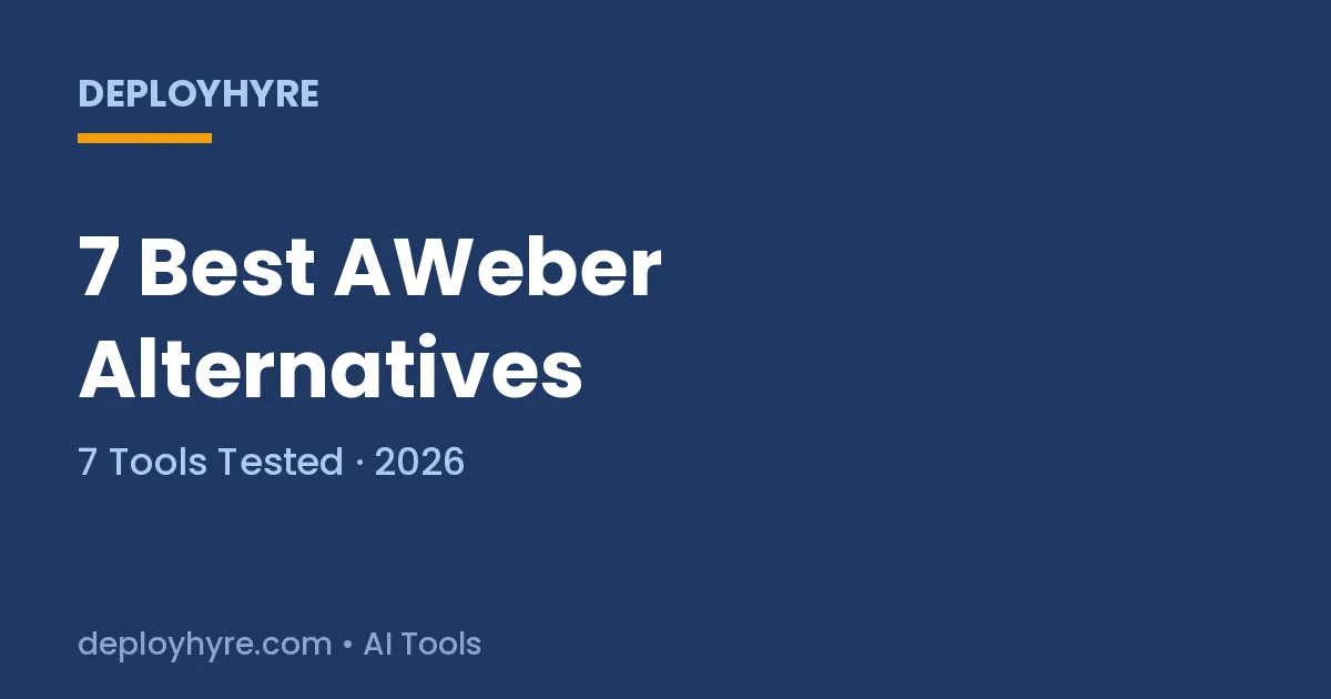 aweber alternatives