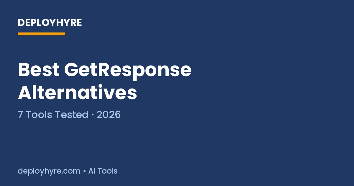 getresponse alternatives