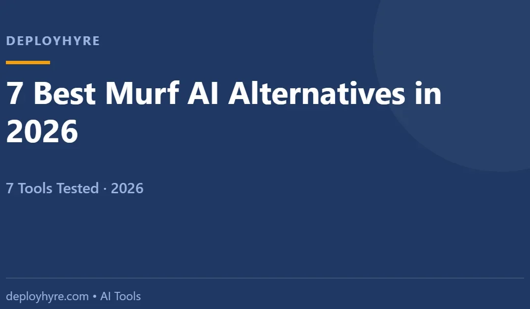 7 Best Murf AI Alternatives in 2026: Tested Voice Tools That Cost Less