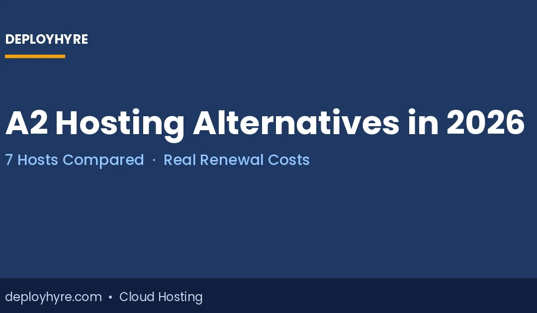 a2 hosting alternatives