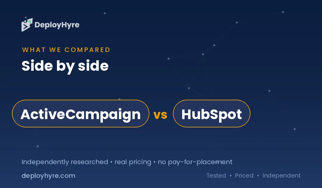 tools compared activecampaign vs hubspot