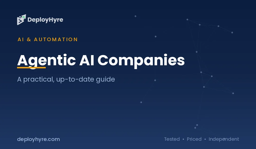 Top Agentic AI Companies: 10 Vendors Leading Enterprise Adoption