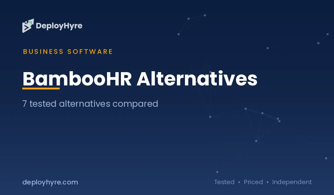 BambooHR Alternatives: 7 Better HR Tools