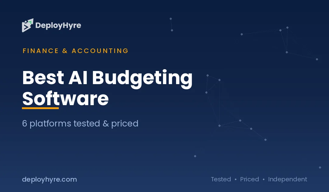 Best AI Budgeting Software: 9 Tools Tested for Smarter Financial Planning