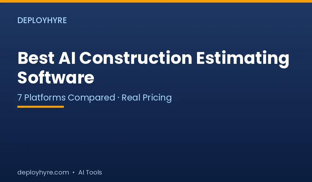 best ai construction estimating software
