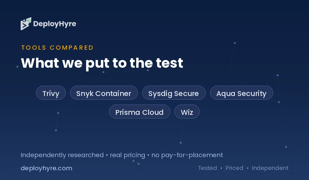 Tools Compared — Best Container Security Tools tools compared container security tools