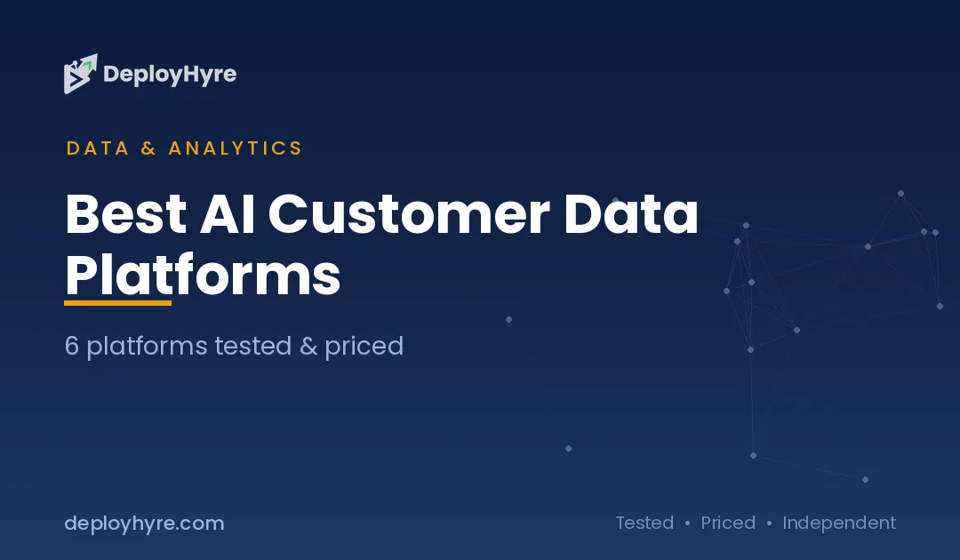 Best AI Customer Data Platforms: 6 CDPs Tested and Priced