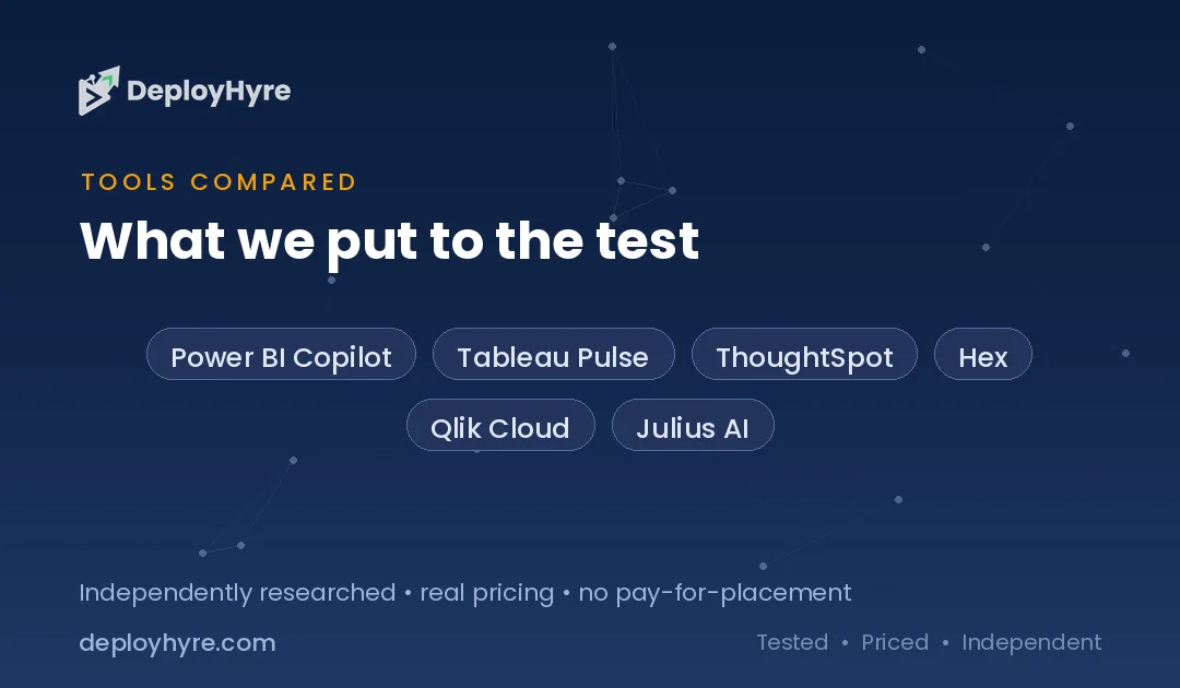 tools compared best ai data analytics tools