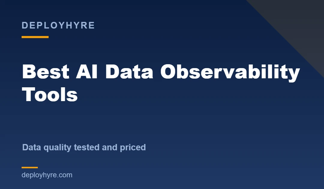 ai data observability tools