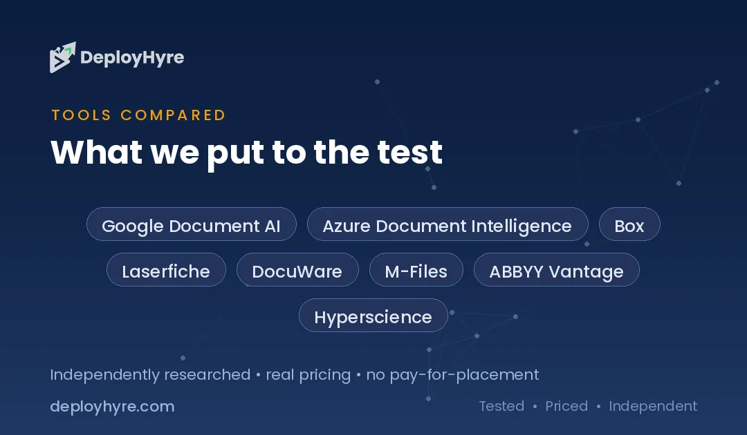 Tools Compared — Best AI Document Management Software tools compared document management software