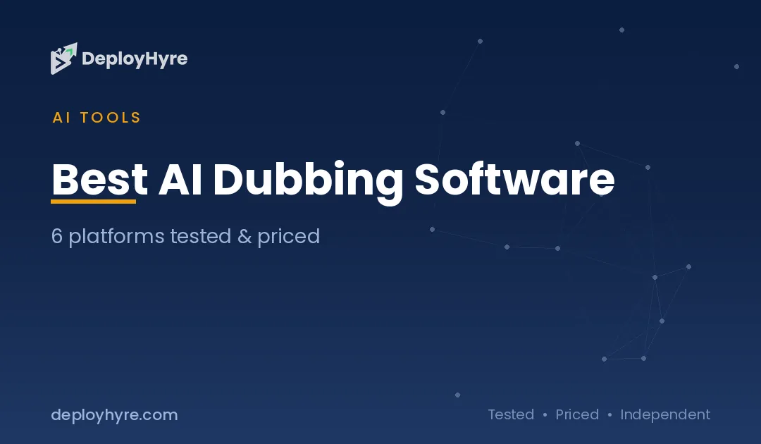 Best AI Dubbing Software: 9 Tools Tested for Faster Video Localization
