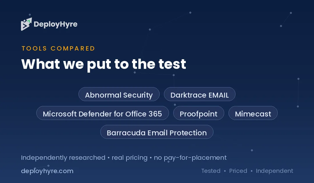 tools compared best ai email security software