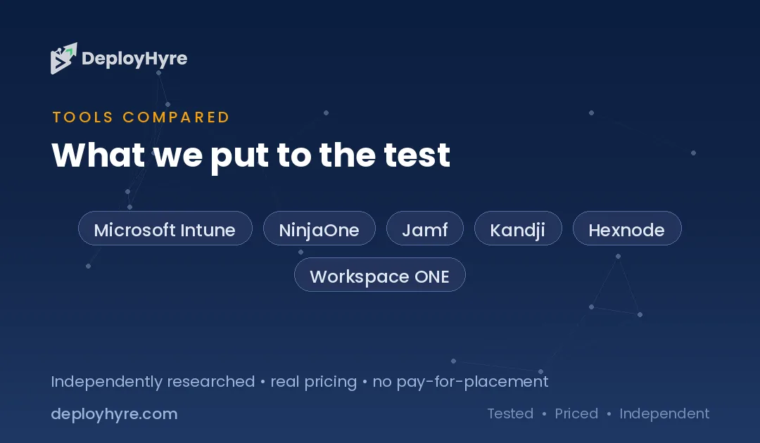 tools compared ai endpoint management software