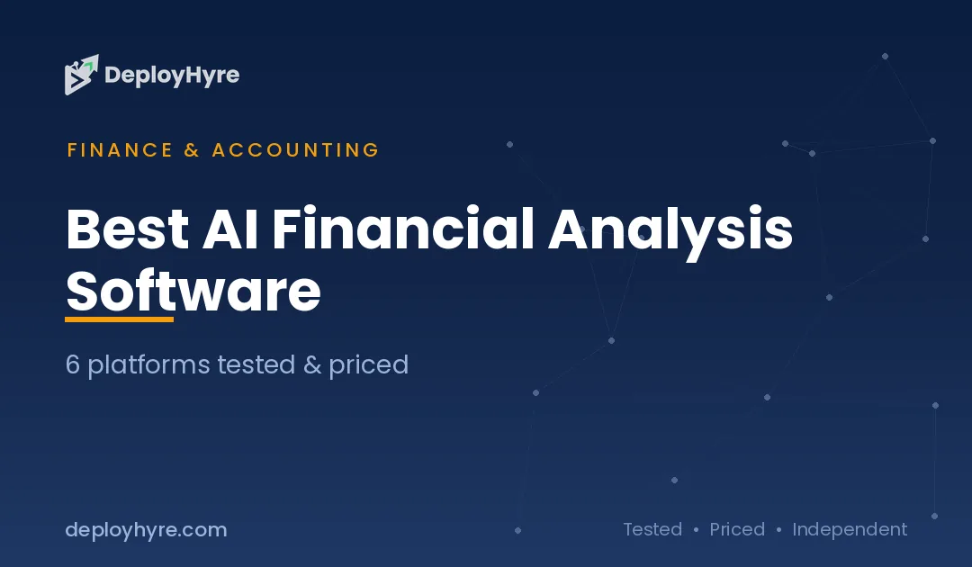 Best AI Financial Analysis Software: 9 Tools Tested for Sharper Forecasts
