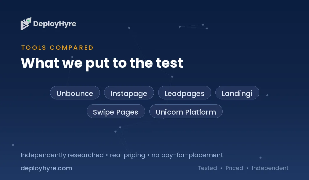 Tools Compared — Best AI Landing Page Builders tools compared best ai landing page builders