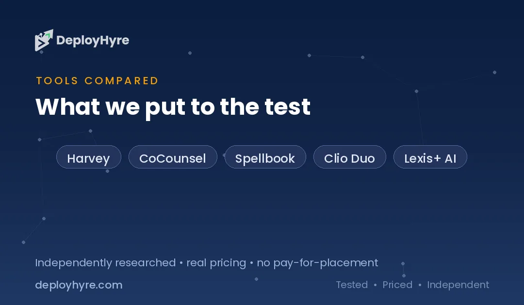 tools compared best ai legal software