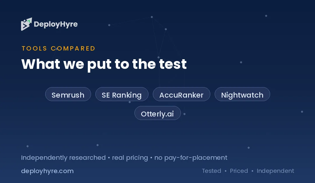 tools compared best ai mode seo rank tracking software