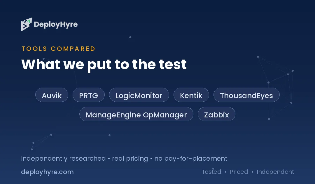 tools compared ai network monitoring tools