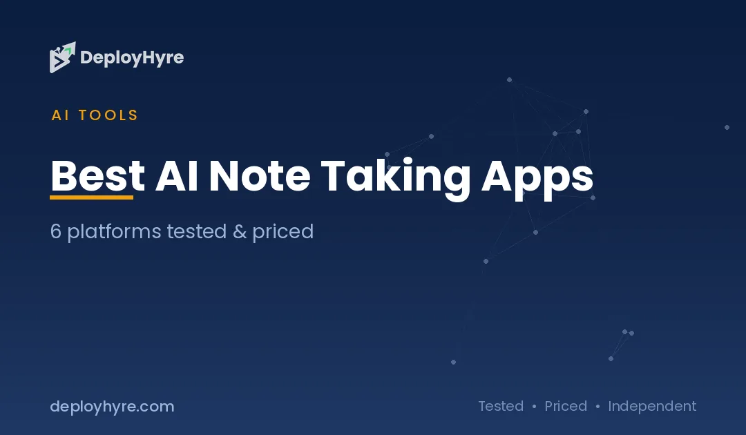 Best AI Note-Taking Apps: 8 Tools Tested for Smarter Notes
