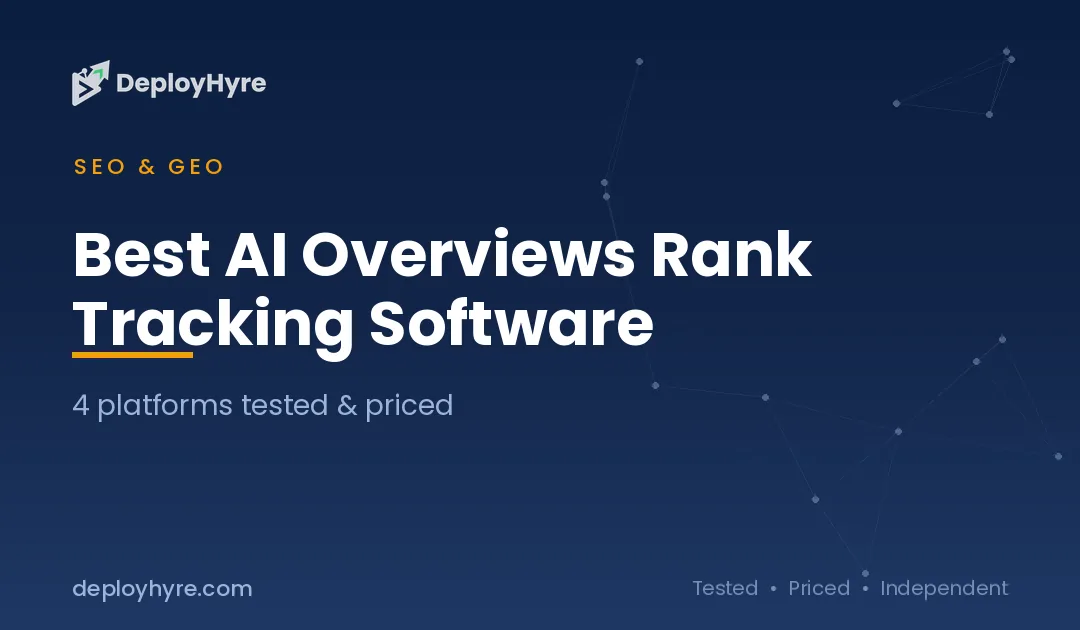 Best AI Overviews and AI Mode Rank Tracking Software: 10 Tools Tested